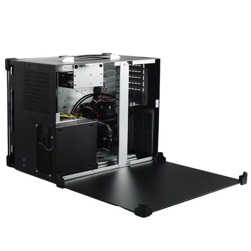 Portable WYB43-i32, Display 3x 17,3" 1920x1080, Keyboard + Mouse, Cpu 14th serie, ram 16Gb, SSD 500Gb, 2x 2.5GLan, PSU 500W