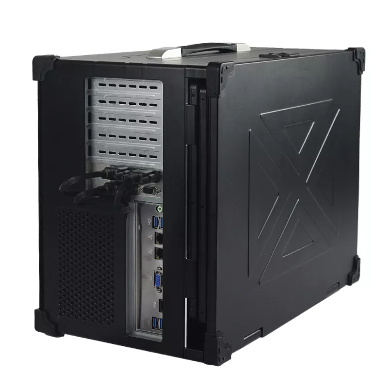 Portable WYB43-i32, Display 3x 17,3" 1920x1080, Keyboard + Mouse, Cpu 14th serie, ram 16Gb, SSD 500Gb, 2x 2.5GLan, PSU 500W