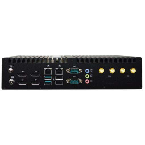 Box PC mod. BFJ-501-i1U, Cpu RYZEN V1605B, Ram 16Gb, SSD 500Gb, 2x GLan, 4x DP, 12-28Vdc