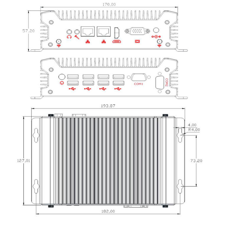 BFS-101-i7-1355, Cpu i7-1355, ram 8Gb, SSD 250Gb, 12-19Vdc