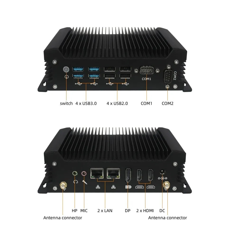 BFS-102-U7-155, Cpu Ultra 7-155U, ram 8Gb, SSD 250Gb, 2x GLan, 12-19Vdc