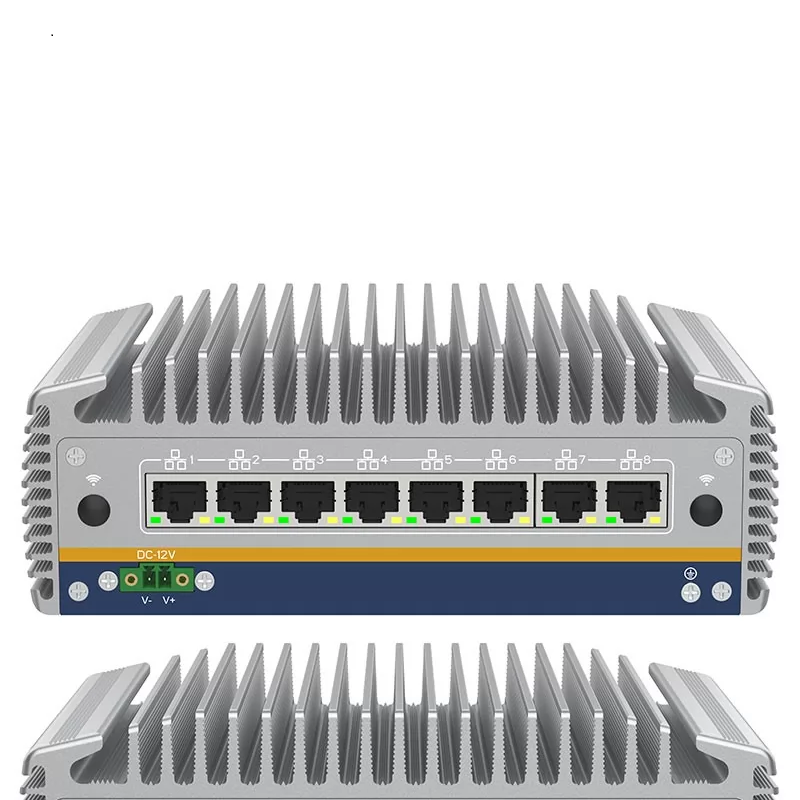 BFS-8U8-125, Cpu Ultra5-125U, ram 8Gb, SSD 250Gb, 8x 2.5GLan, 3x HDMI, 12Vdc