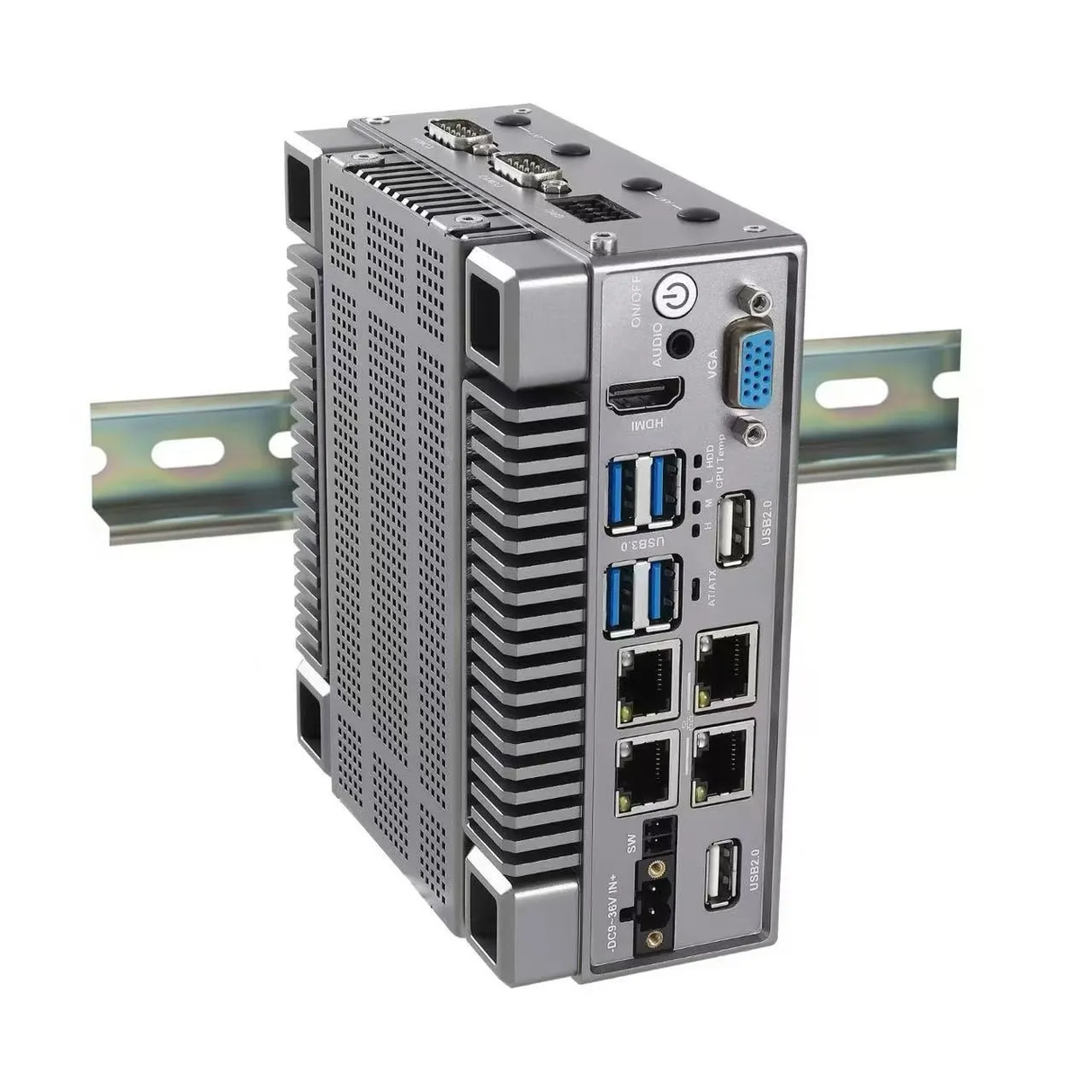BFS-901-97, Cpu N97, ram 8Gb, ssd 250Gb, 2x GLan, 2x RS-232, 1x HDMI + 1x VGA, 9-36Vdc