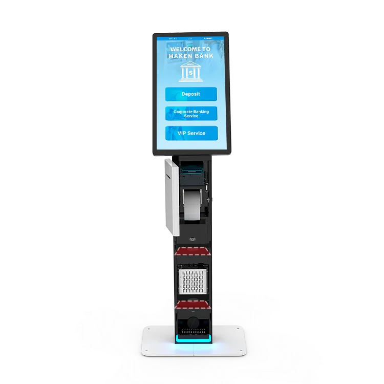 Kiosk Jasper Floor mod. JAS F24-y-S(QR), LCD da 23.8", Touch PCAP, Stampante 80mm + rotolo 150mm ( Opz. QRcode e RFid )