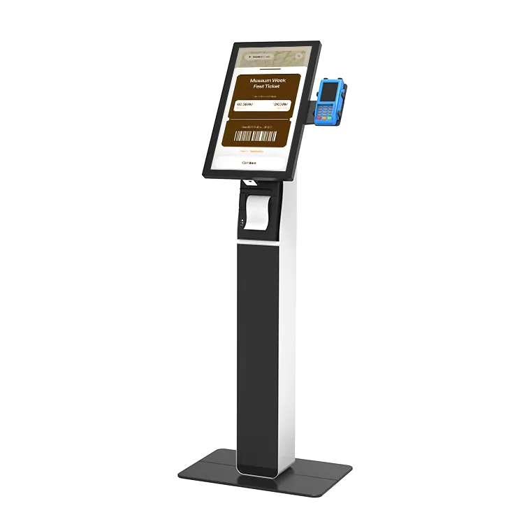 Kiosk Jasper Floor mod. JAS FEP22-y-S(QR), LCD da 21.5", Touch PCAP, Stampante Epson 80mm + rotolo 150mm ( Opz. QRcode e RFid )
