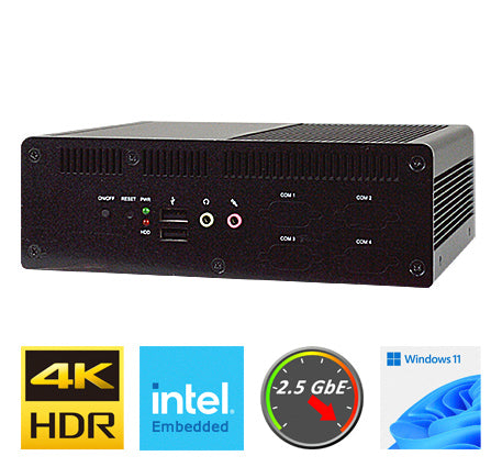 Barebone Jetway mod. BFDADN1, cpu N97, SoDDR5, M2, 2x 2,5GLan, 2x HDMI, 1x Rs-232, 12-28Vdc