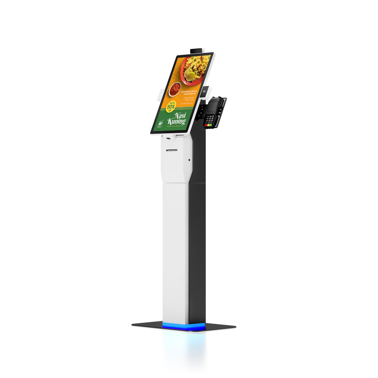 Totem Kiosk mod. K06-156-3568, Android 11, Lcd 15.6", RK3568, 2Gb, 32Gb, stampante 80mm, QRCode, RFid, WiFi, 220Vac