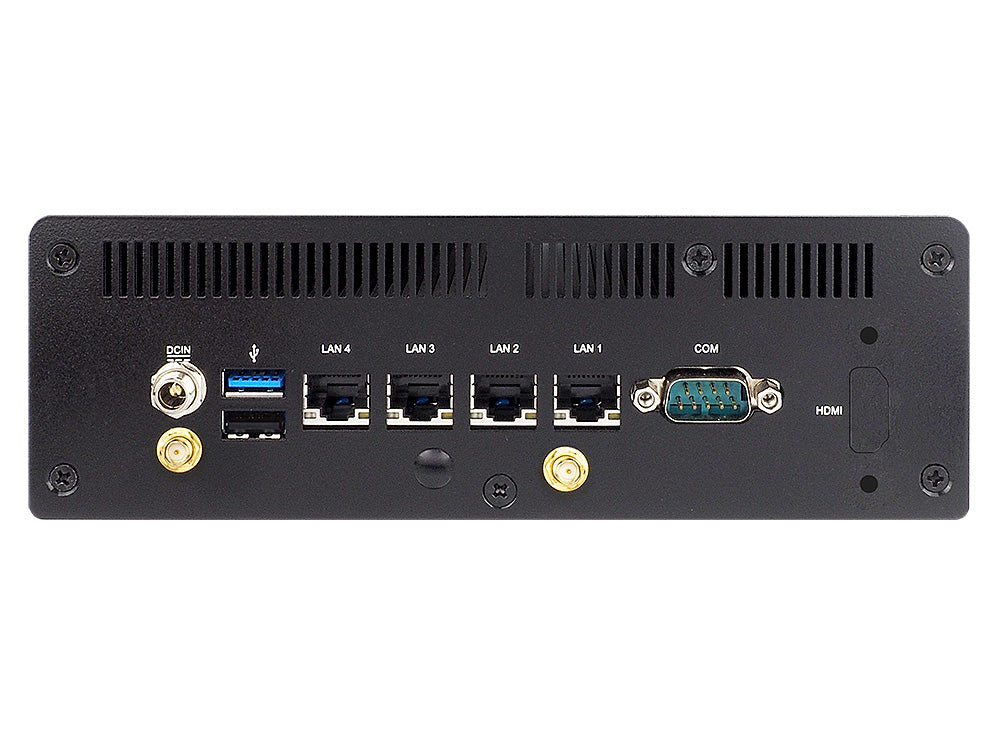 Barebone Jetway FDF13, Celeron J6412, SoDDR4, SSD/M2, 4x 2.5GLan, 1x Rs-232, 12Vdc
