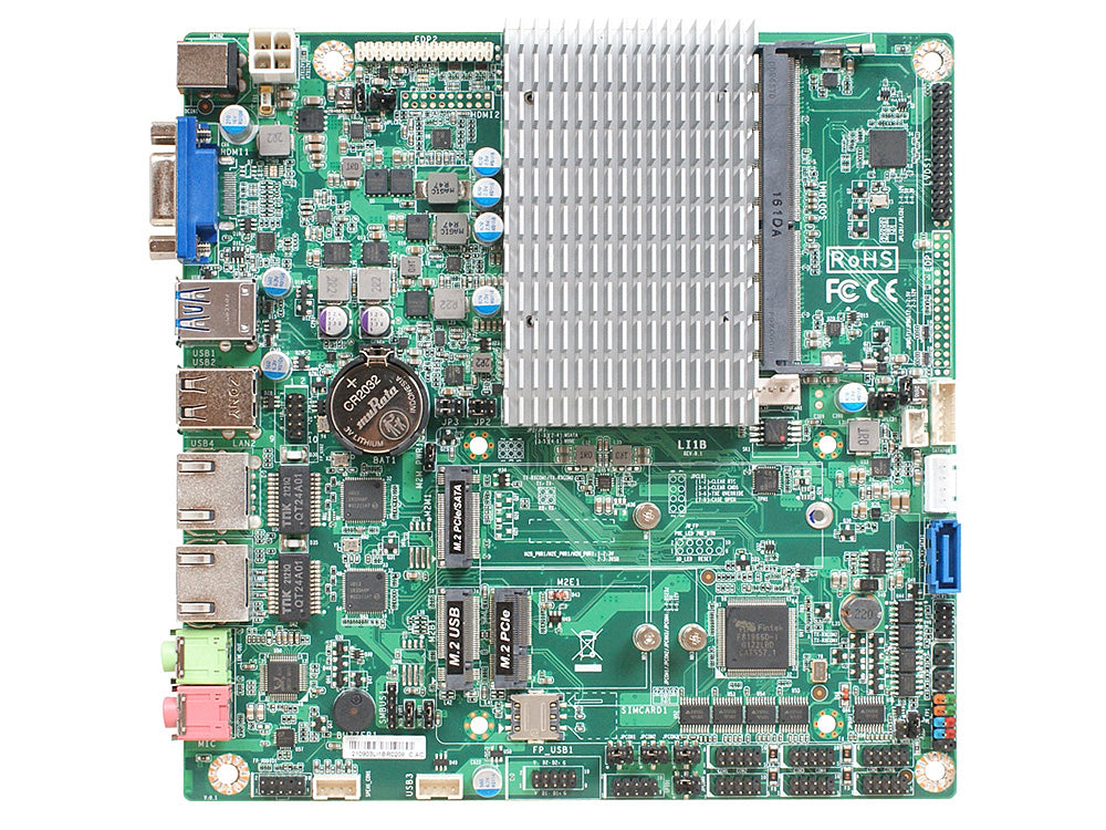 MB Mini-ITX Jetway Li1BV-0L, cpu Celeron J6412, 2GLan, 1x VGA, 12Vdc