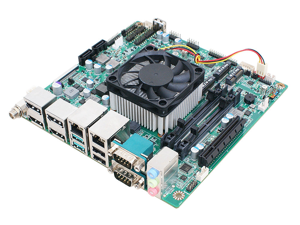 MB Mini-ITX Jetway Li1U-20, cpu AMD Ryzen V1605B, 2x GLan, 4x DP, 12-28Vdc