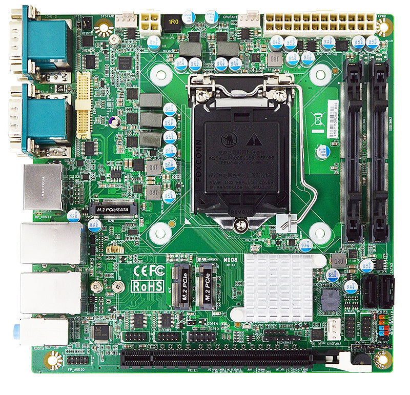 MB Mini-ITX Jetway MI08, cpu Sk1200 10th, 2x GLan, 4x Rs-232, ATX24