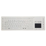 Tastiere Silicone mod. TS310WL-W, White, Wireless con TouchPAD, IP65, 105 Tasti