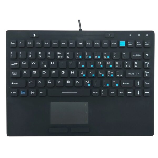 Tastiere Silicone mod. TS315 con TouchPAD, IP68, 102 Tasti